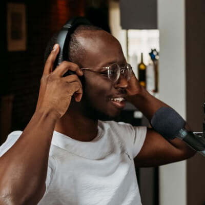 Podcast host Mark Campbell